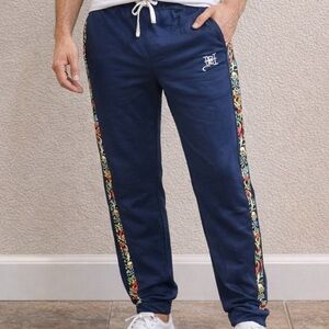 Ed Hardy  Blue Loungewear pants with drawstring